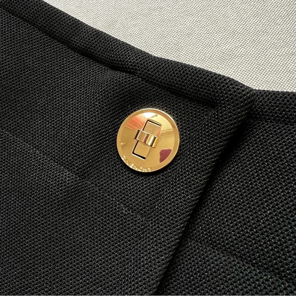 Givenchy Gold Clasp Wrap Slit Skirt - Picture 7 of 12